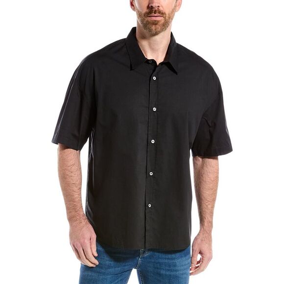 Frame Denim Mens  Oversized Shirt, Black - Picture 1 of 3